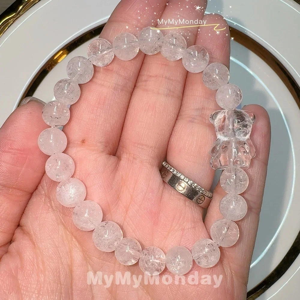 White Azeztulite Bracelet 8mm